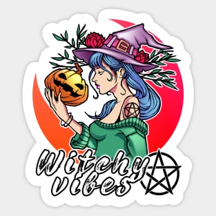 Witchy Vibes Witch Halloween Sticker